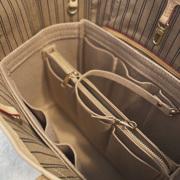 SUPER INSERT BAG ORGANIZER for Neverfull MM GM SPEEDY tote shopper bag purse - Picture 2 of 3